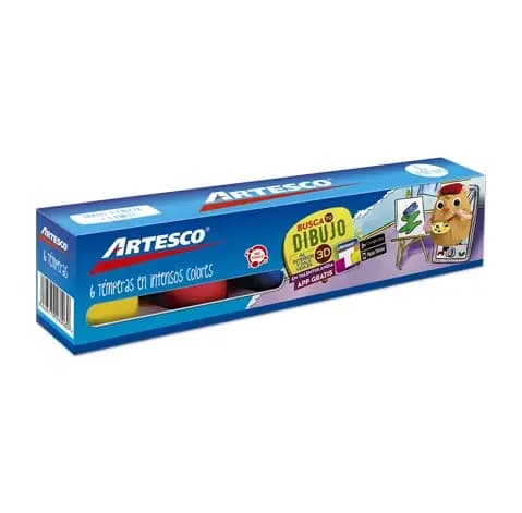 TEMPERA X 6COL ARTESCO