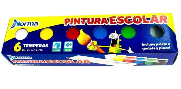 TEMPERA X 6COL NORMA