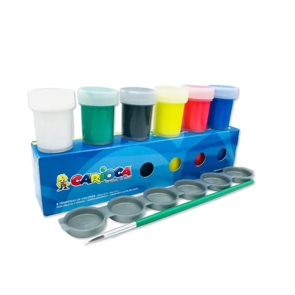 TEMPERA X 6COL CARIOCA