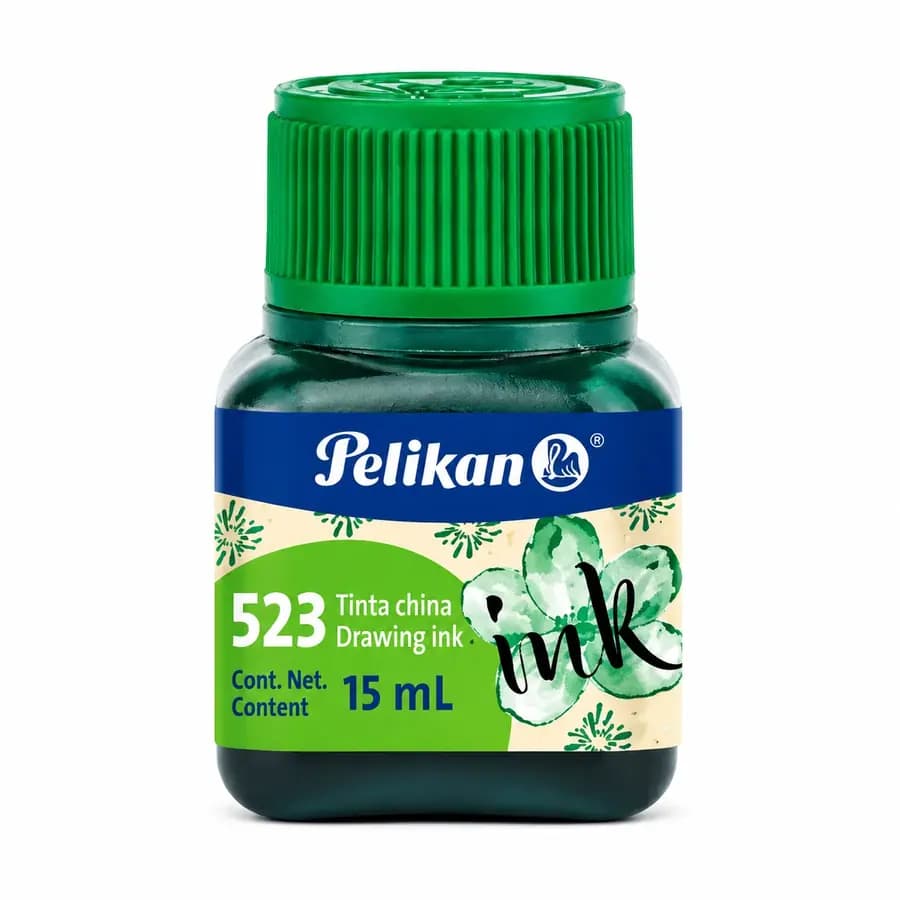 TINTA CHINA PELIKAN VERDE