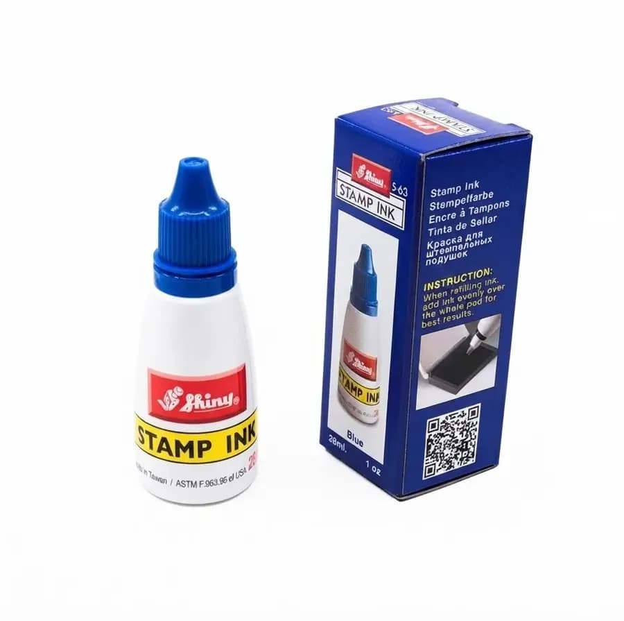 TINTA SELLOS SHINY 28ML AZUL