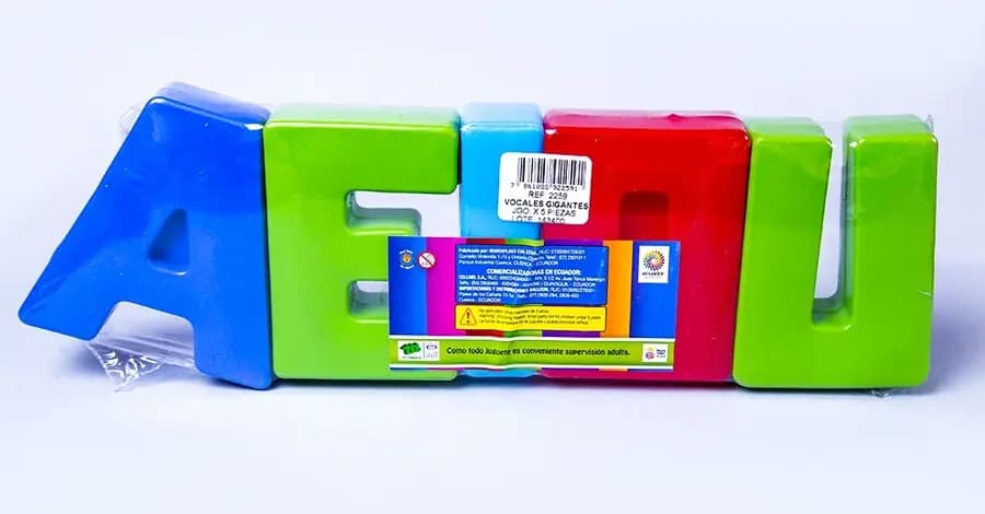 LEGO VOCALES GIGANTES 2259 X 5PZ