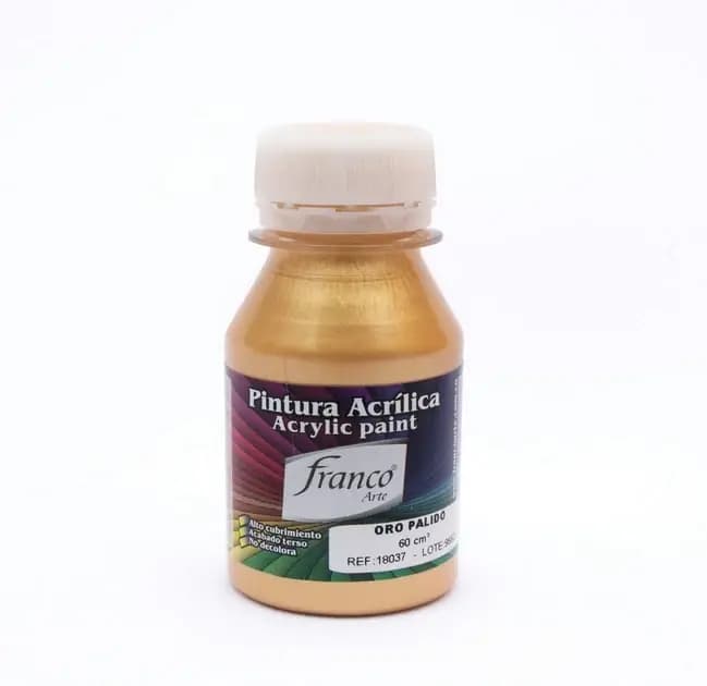 PINTURA ACRILICA FRANCO 60ML METAL ORO PALIDO