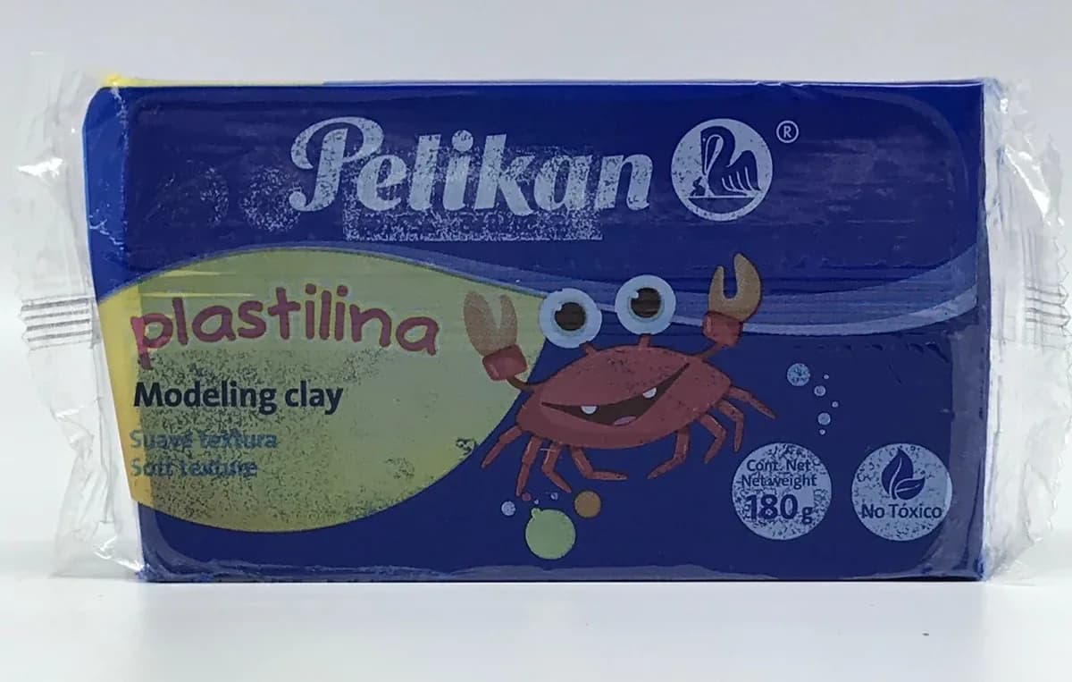 PLASTILINA PELIKAN BARRA AZUL MARINO 180GR