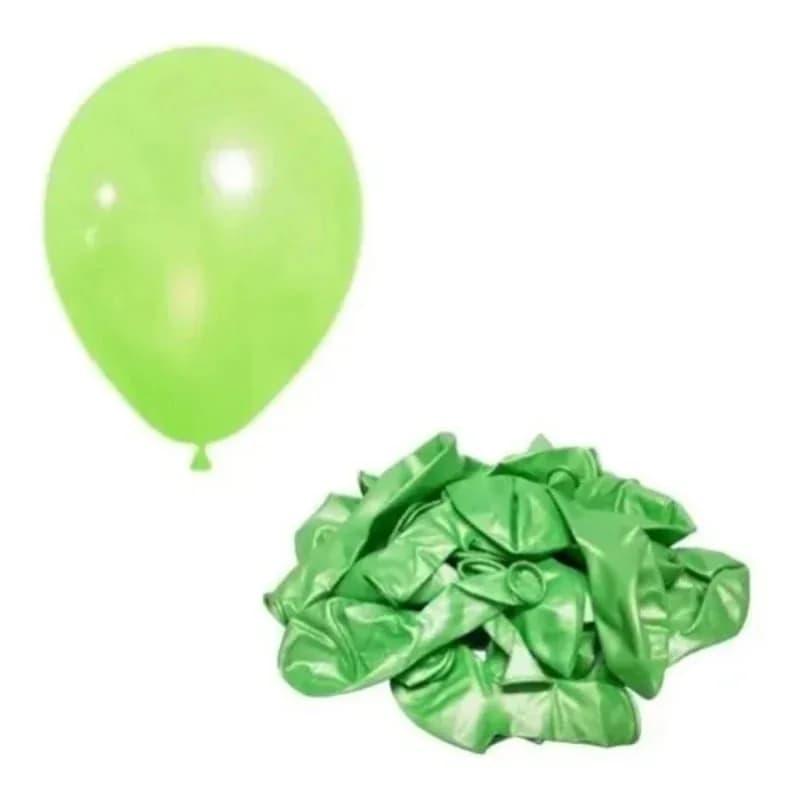 GLOBO FUNDA X 100 UN CELINA VERDE MANZANA CLARO