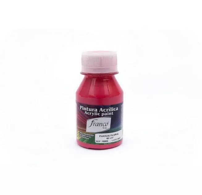 PINTURA ACRILICA FRANCO 60ML FUCSIA FLORAL