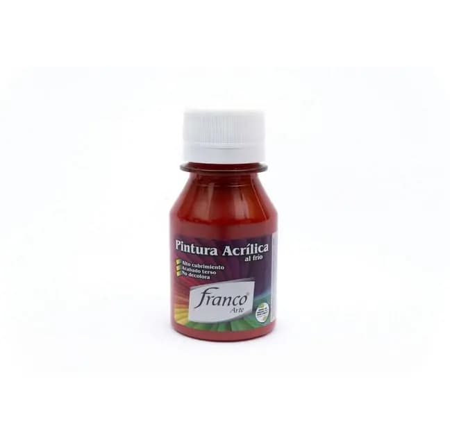 PINTURA ACRILICA FRANCO 60ML ROJO TEJA