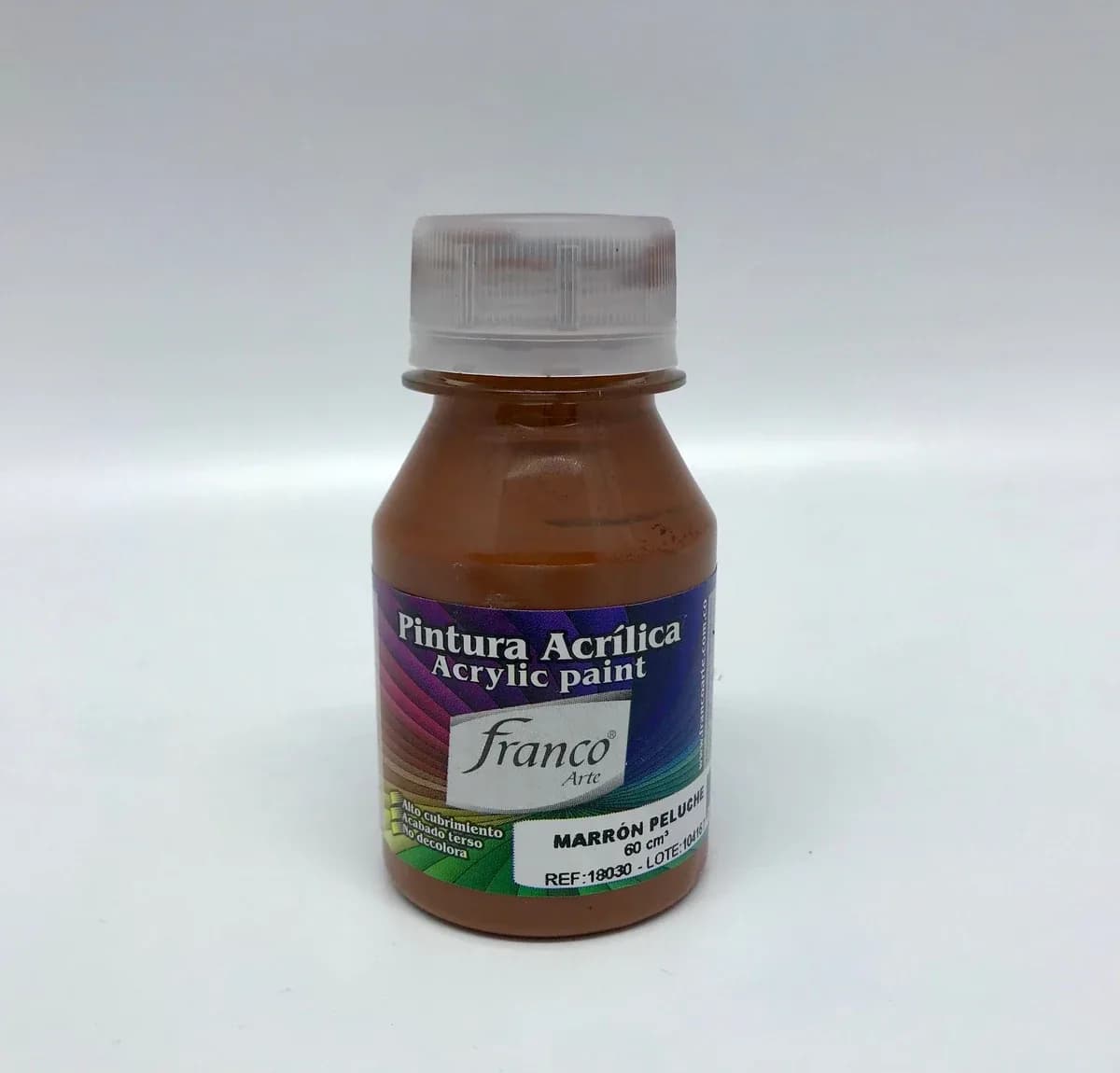 PINTURA ACRILICA FRANCO 60ML MARRON PELUCHE