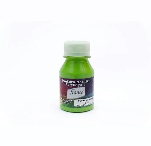 PINTURA ACRILICA FRANCO 60ML VERDE MANZANA