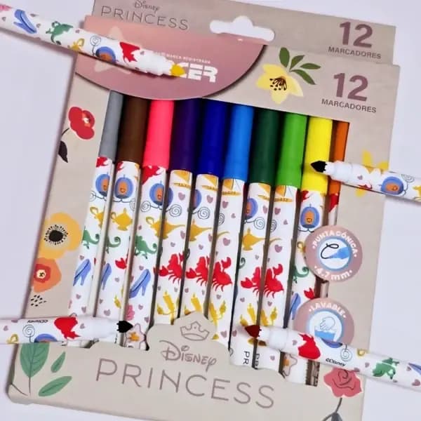 MARCADOR MINI DISNEY X 12COL