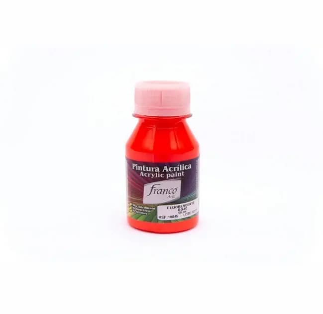 PINTURA ACRILICA FRANCO 60ML FLUOR ROJO