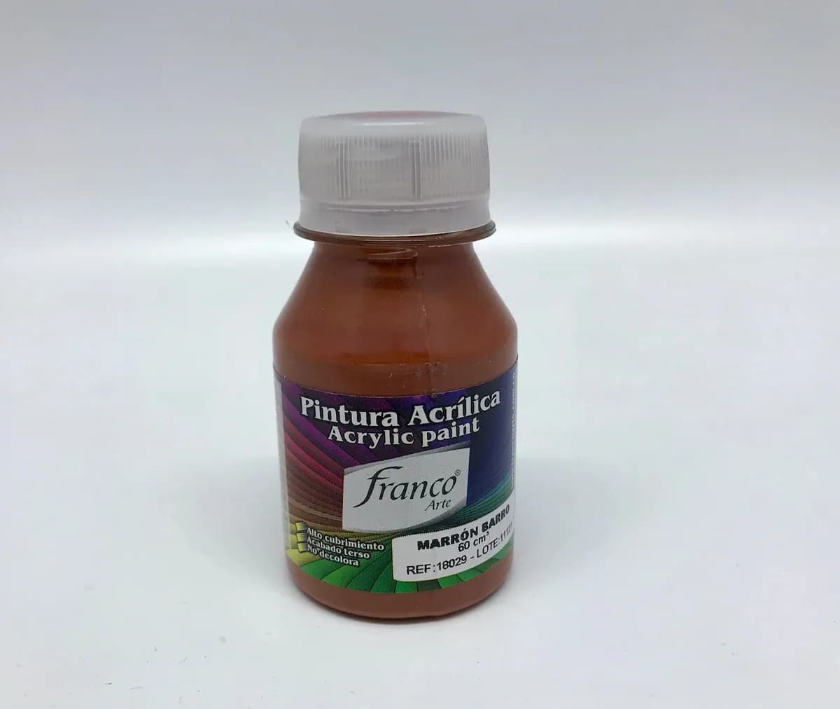 PINTURA ACRILICA FRANCO 60ML MARRON BARRO
