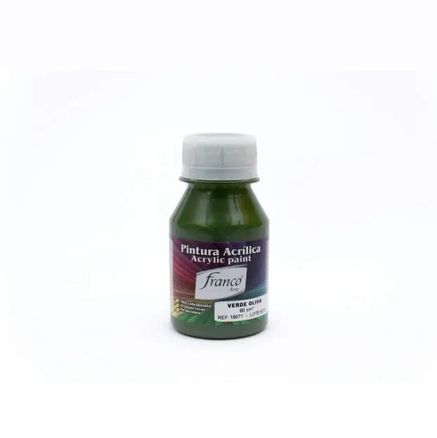 PINTURA ACRILICA FRANCO 60ML VERDE OLIVA