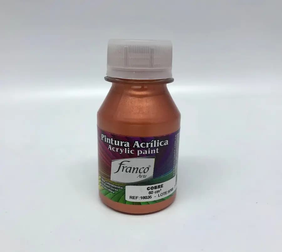 PINTURA ACRILICA FRANCO 60ML METAL COBRE