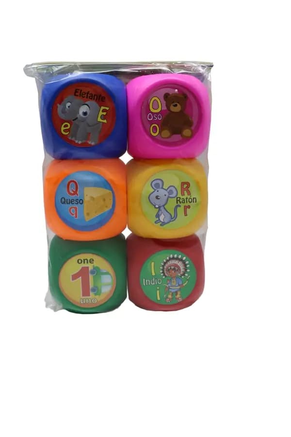 LEGO CUBOS ALFABETICO Y NUMEROS 2204-2205 X 6PZ