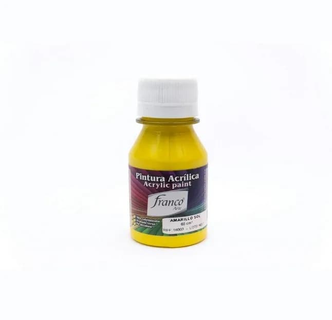 PINTURA ACRILICA FRANCO 60ML AMARILLO SOL
