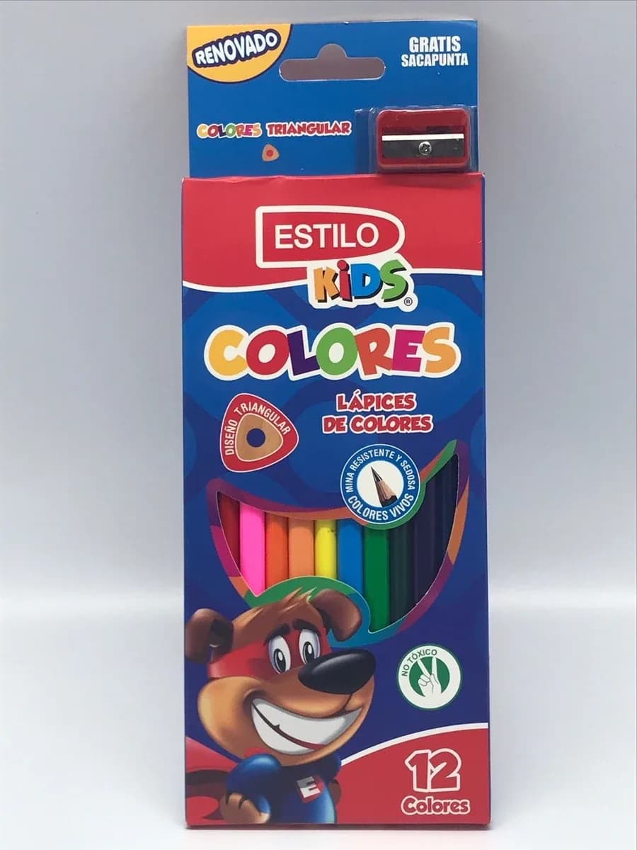 PINTURA ESTILO X 12COL GRANDE TRIANGULAR