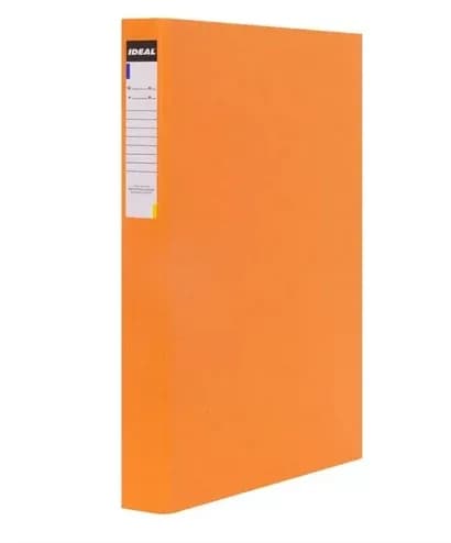 CARPETA 2 ANILLOS IDEAL NARANJA