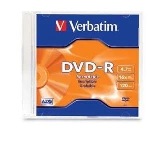 DVD-R VERBATIM 4.7GB 16X120MIN CAJA