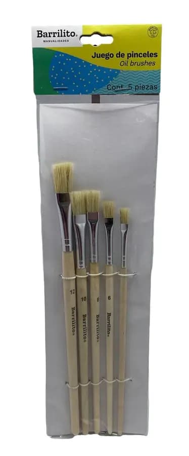 PINCEL BARRILITO X 5UN PLANO