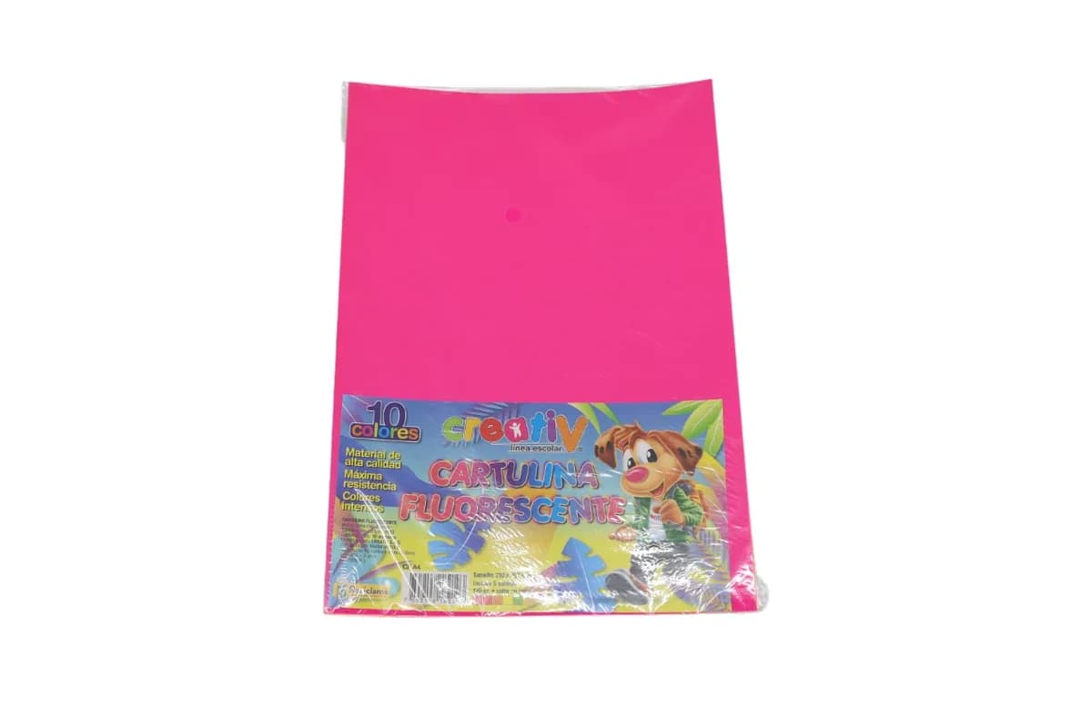 CART. X 10UN INEN FLUORESCENTE 5COL
