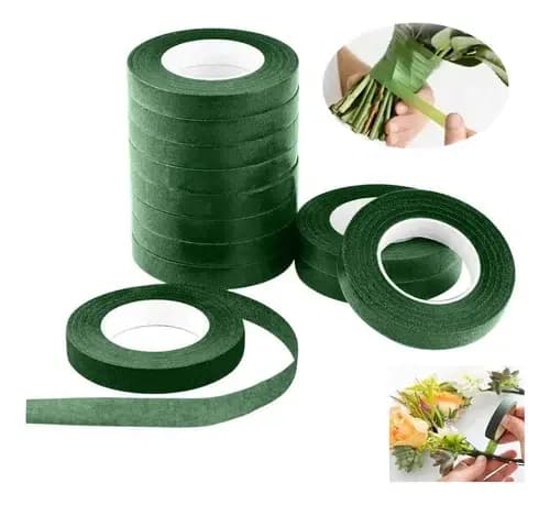 FLORALTAPE VERDE OSCURO 12MM X 30YD