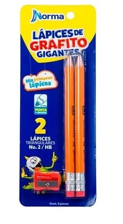 LAPIZ X 2UN NORMA GIGANTE TRIANGULAR
