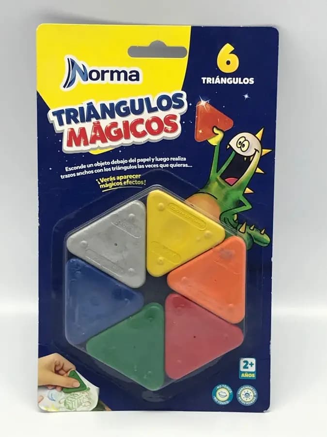 CRAYON NORMA TRIANGULOS MAGICOS X 6UN