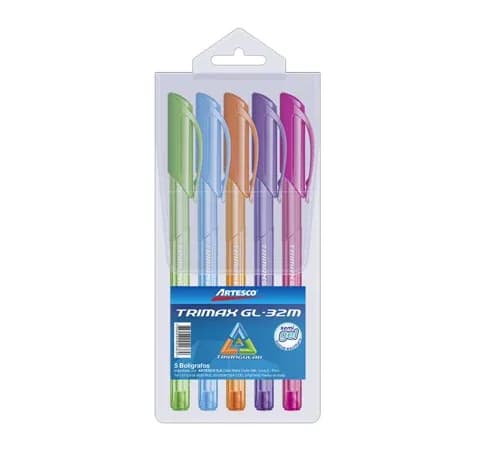 ESFERO ESTUCHE X 5COL ARTESCO TRIMAX GL-32M