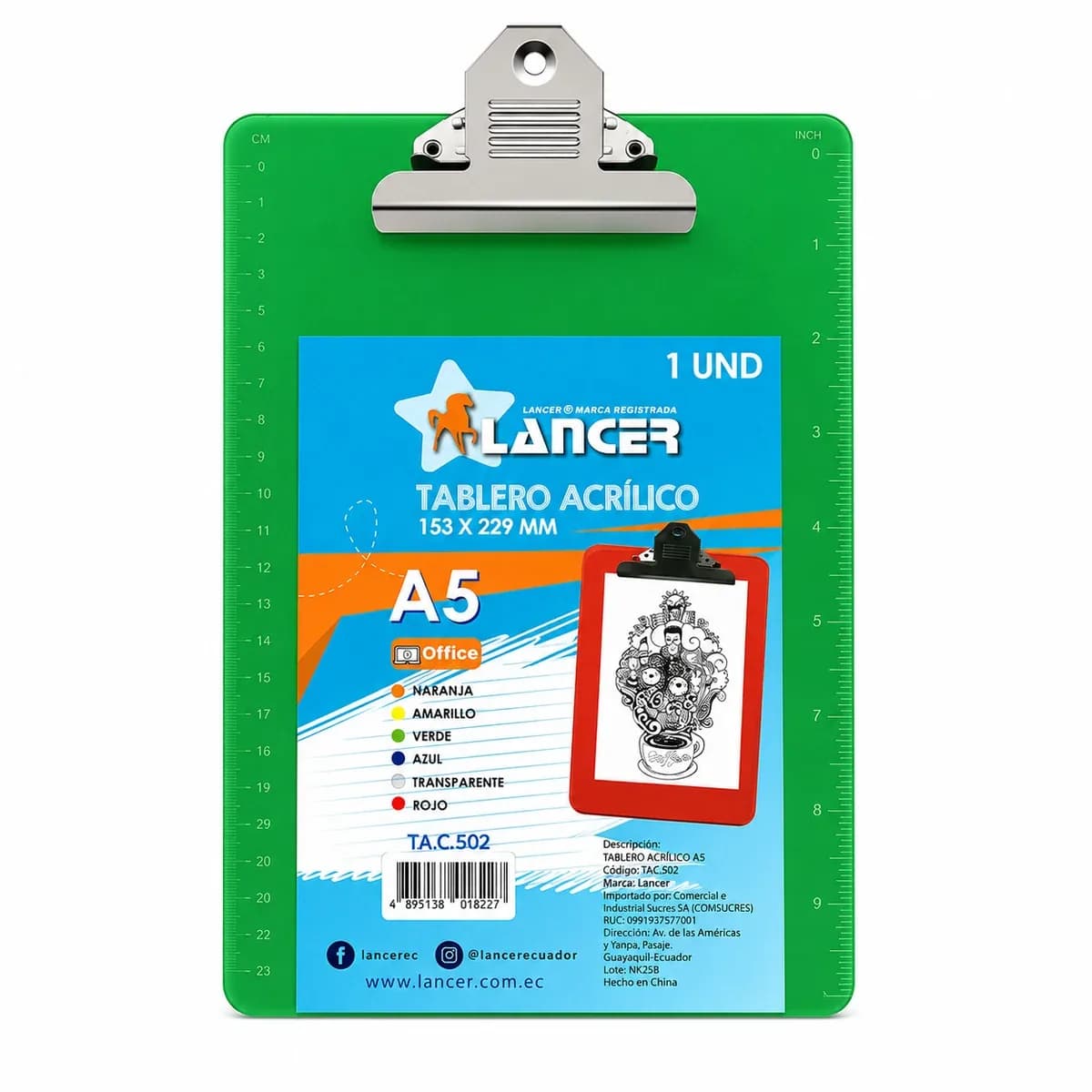 APOYAMANOS ACRILICO T A5