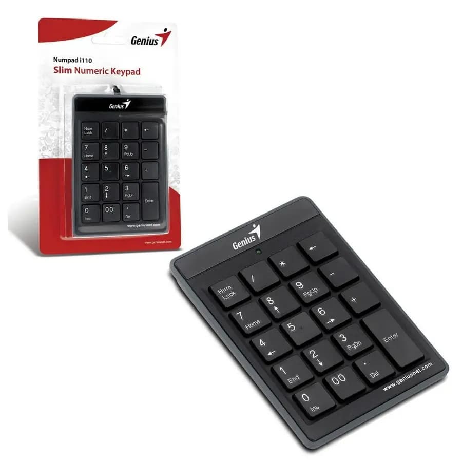 TECLADO NUMERICO GENIUS BLACK