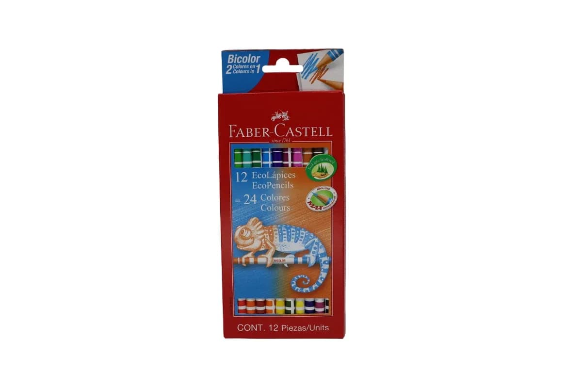 PINTURA FABER CASTELL X 12UN DOBLE PUNTA