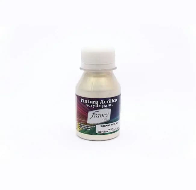 PINTURA ACRILICA FRANCO 60ML METAL DORADO PERLADO