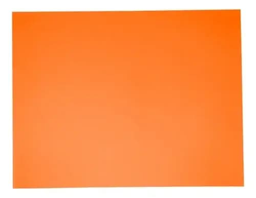 PLIEGO CART. FOSFORESCENTE NARANJA 70X100