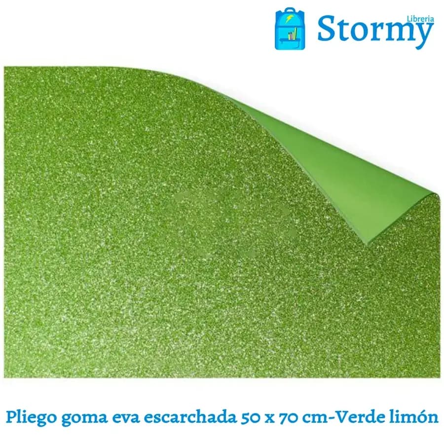 PLIEGO CART. ESCARCHADA LLANA VERDE 50X70