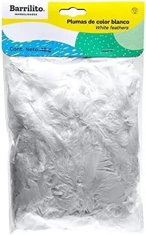 PLUMAS BARRILITO 18 G F142 BLANCO COLOR