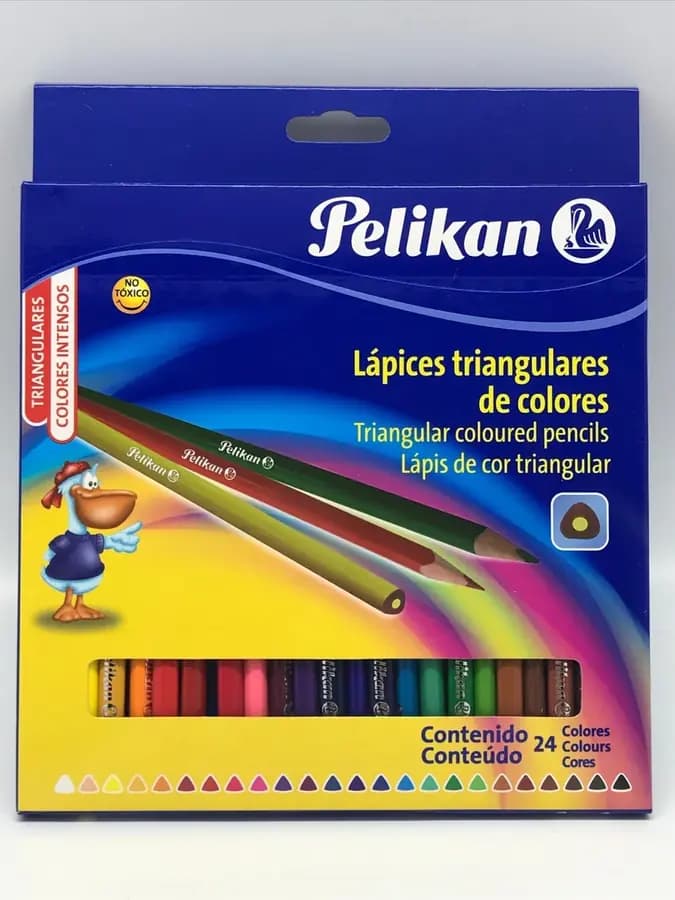 PINTURA PELIKAN X 24COL TRIANGULAR