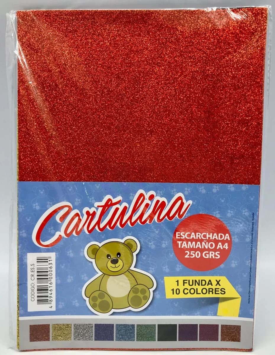 CART. X 10 COL INEN ESCARCHADA LLANA