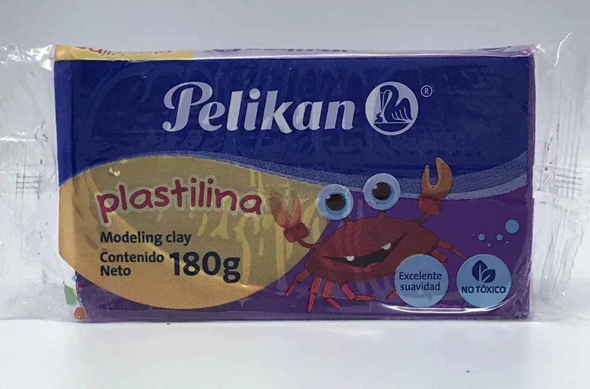 PLASTILINA PELIKAN BARRA VIOLETA 180GR