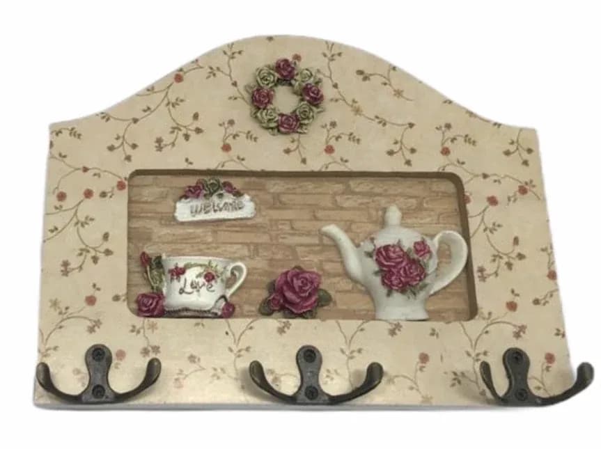 PORTA LLAVE PARED DECORATIVO 1234