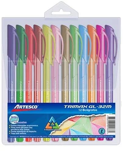 ESFERO ESTUCHE X 12COL ARTESCO TRIMAX GL-32M