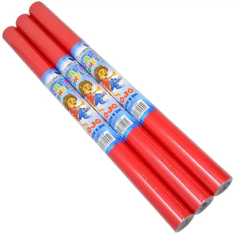 PLIEGO PAPEL FOSFOR ADHESIVO ROJO
