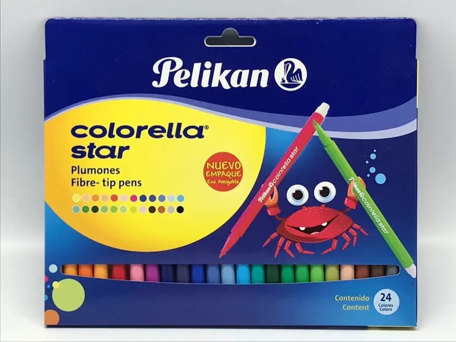 MARCADOR PELIKAN X 24COL COLORELLA STAR
