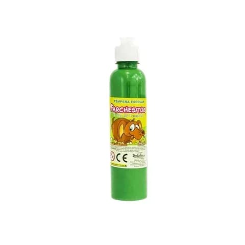TEMPERA PARCHESITOS 250ML VERDE