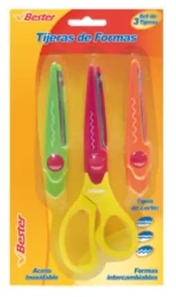 TIJERA ZIGZAG BESTER SET X 3