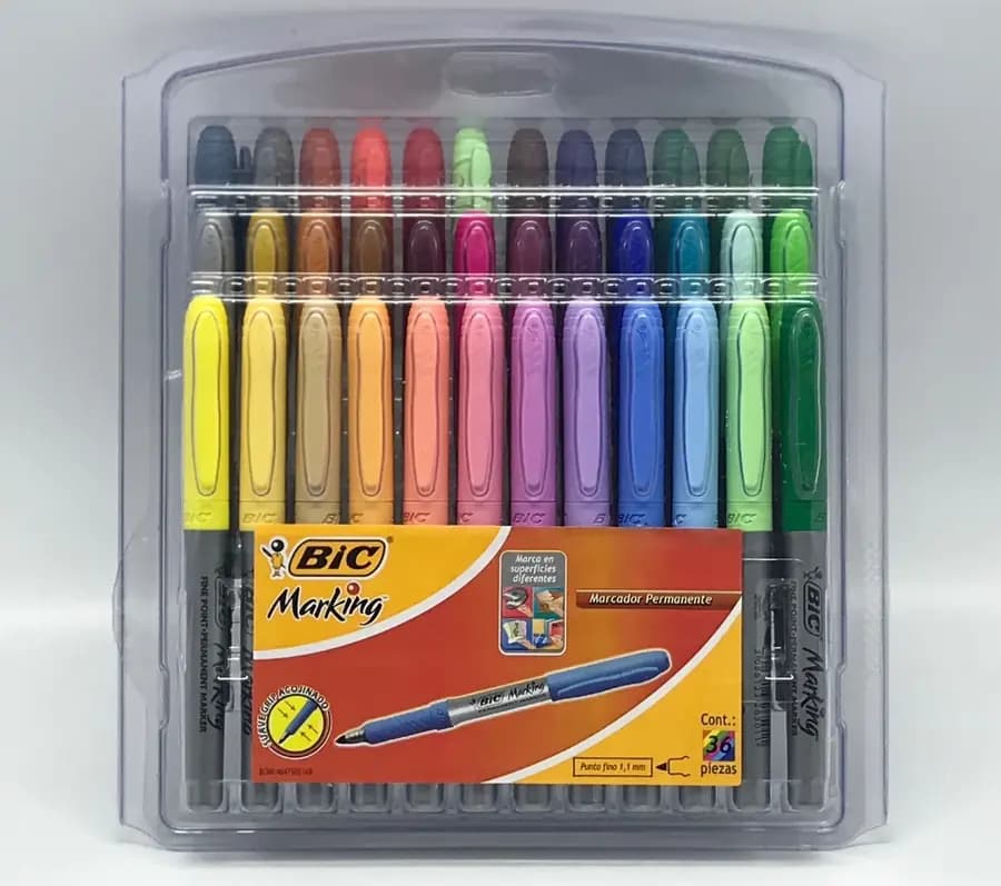 MARCADOR BIC X 36COL