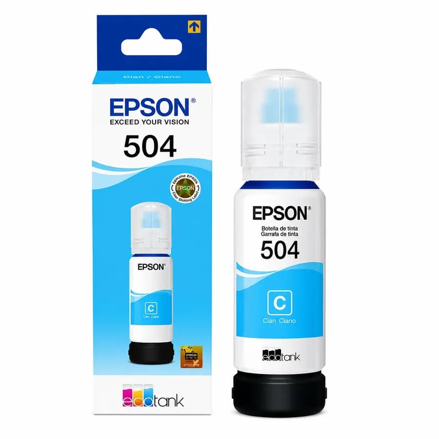 TINTA EPSON T504 CYAN