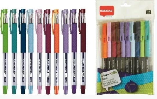 ESFERO FUNDA X 10COL NATARAJ SURTIDO