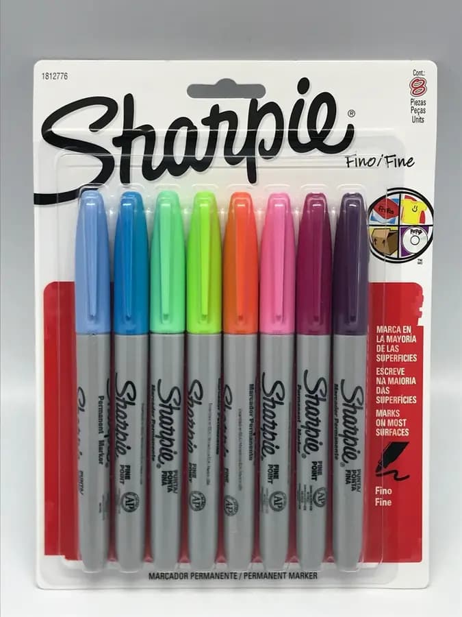 MARCADOR SHARPIE X 8COL PASTELES
