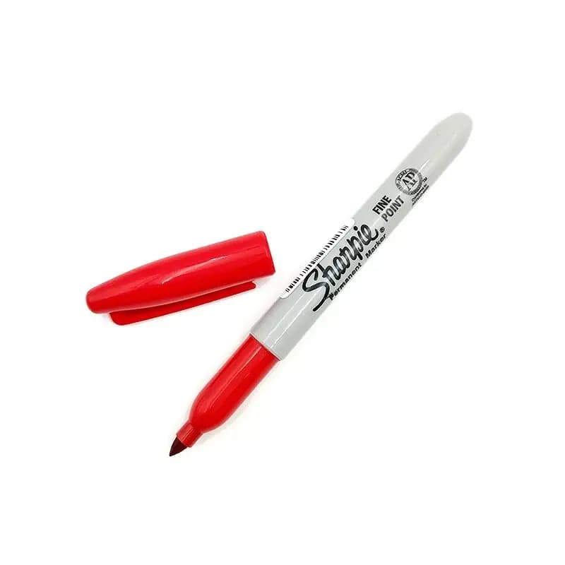 MARCADOR SHARPIE FINO ROJO
